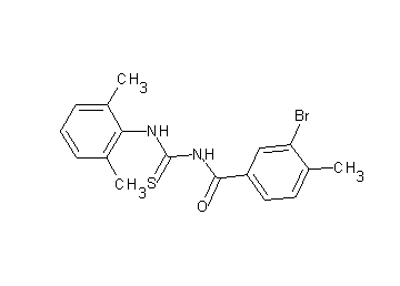 3-bromo-N-{[(2,6-dimethylphenyl)amino]carbonothioyl}-4-methylbenzamide