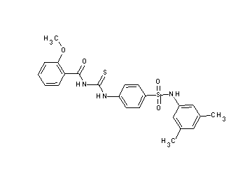 N-{[(4-{[(3,5-dimethylphenyl)amino]sulfonyl}phenyl)amino]carbonothioyl}-2-methoxybenzamide