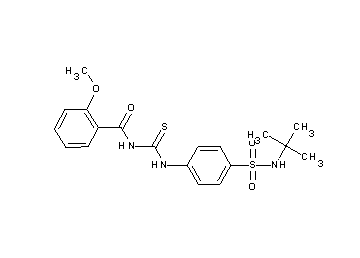 N-[({4-[(tert-butylamino)sulfonyl]phenyl}amino)carbonothioyl]-2-methoxybenzamide