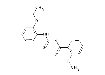 N-{[(2-ethoxyphenyl)amino]carbonothioyl}-2-methoxybenzamide