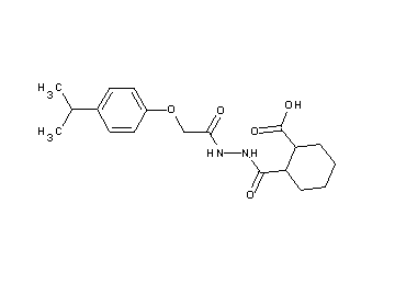 2-({2-[(4-isopropylphenoxy)acetyl]hydrazino}carbonyl)cyclohexanecarboxylic acid
