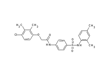 2-(4-chloro-2,3-dimethylphenoxy)-N-(4-{[(2,4-dimethylphenyl)amino]sulfonyl}phenyl)acetamide