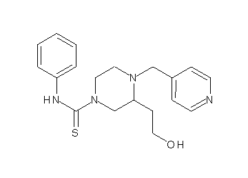 3-(2-hydroxyethyl)-N-phenyl-4-(4-pyridinylmethyl)-1-piperazinecarbothioamide