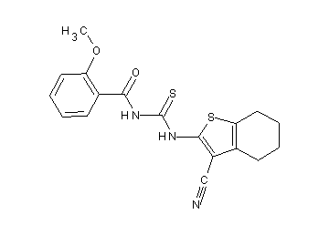 N-{[(3-cyano-4,5,6,7-tetrahydro-1-benzothien-2-yl)amino]carbonothioyl}-2-methoxybenzamide