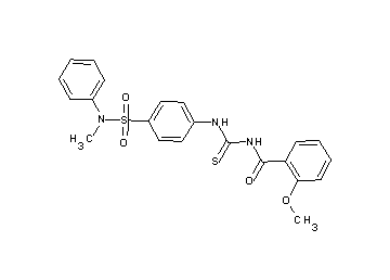 2-methoxy-N-{[(4-{[methyl(phenyl)amino]sulfonyl}phenyl)amino]carbonothioyl}benzamide