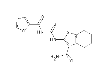 N-({[3-(aminocarbonyl)-4,5,6,7-tetrahydro-1-benzothien-2-yl]amino}carbonothioyl)-2-furamide