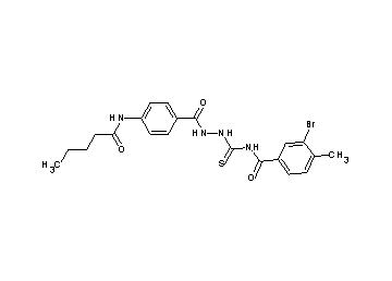 3-bromo-4-methyl-N-({2-[4-(pentanoylamino)benzoyl]hydrazino}carbonothioyl)benzamide