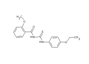 N-{[(4-ethoxyphenyl)amino]carbonothioyl}-2-methoxybenzamide