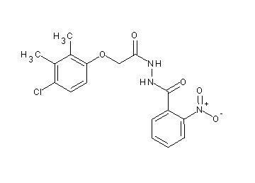 N'-[(4-chloro-2,3-dimethylphenoxy)acetyl]-2-nitrobenzohydrazide