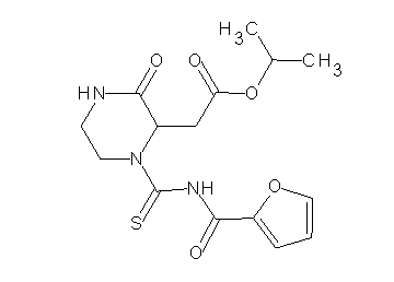 isopropyl {1-[(2-furoylamino)carbonothioyl]-3-oxo-2-piperazinyl}acetate