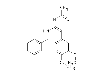 N-[1-(benzylamino)-2-(3,4-dimethoxyphenyl)vinyl]acetamide