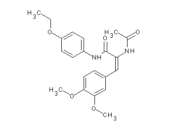2-(acetylamino)-3-(3,4-dimethoxyphenyl)-N-(4-ethoxyphenyl)acrylamide
