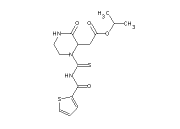 isopropyl (3-oxo-1-{[(2-thienylcarbonyl)amino]carbonothioyl}-2-piperazinyl)acetate