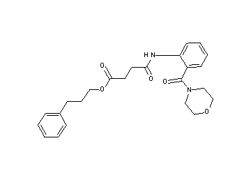 3-phenylpropyl 4-{[2-(4-morpholinylcarbonyl)phenyl]amino}-4-oxobutanoate