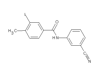 N-(3-cyanophenyl)-3-iodo-4-methylbenzamide