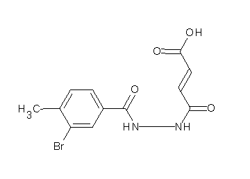 4-[2-(3-bromo-4-methylbenzoyl)hydrazino]-4-oxo-2-butenoic acid