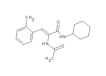 2-(acetylamino)-N-cyclohexyl-3-(2-methylphenyl)acrylamide