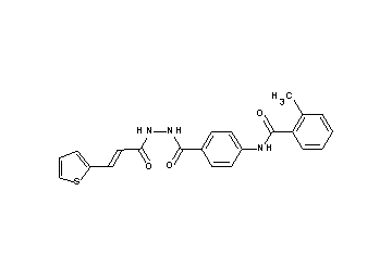 2-methyl-N-[4-({2-[3-(2-thienyl)acryloyl]hydrazino}carbonyl)phenyl]benzamide - Click Image to Close