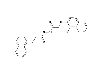 2-[(1-bromo-2-naphthyl)oxy]-N'-[(1-naphthyloxy)acetyl]acetohydrazide