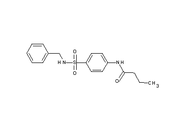 N-{4-[(benzylamino)sulfonyl]phenyl}butanamide