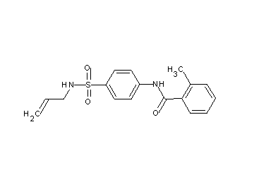 N-{4-[(allylamino)sulfonyl]phenyl}-2-methylbenzamide - Click Image to Close
