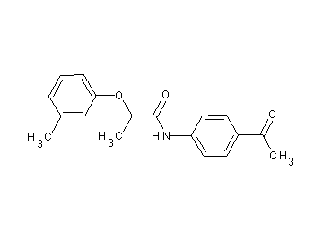 N-(4-acetylphenyl)-2-(3-methylphenoxy)propanamide