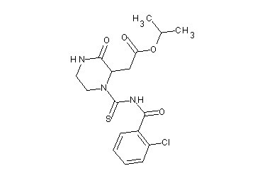 isopropyl (1-{[(2-chlorobenzoyl)amino]carbonothioyl}-3-oxo-2-piperazinyl)acetate