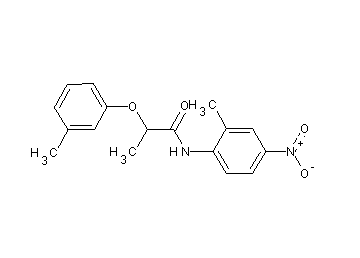 N-(2-methyl-4-nitrophenyl)-2-(3-methylphenoxy)propanamide