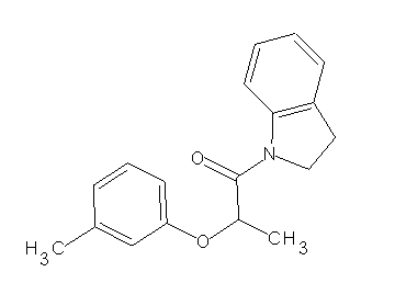 1-[2-(3-methylphenoxy)propanoyl]indoline