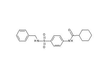 N-{4-[(benzylamino)sulfonyl]phenyl}cyclohexanecarboxamide