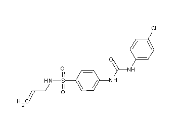 N-allyl-4-({[(4-chlorophenyl)amino]carbonyl}amino)benzenesulfonamide