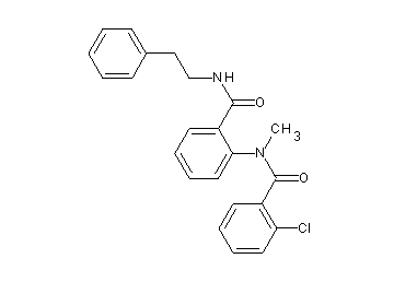 2-chloro-N-methyl-N-(2-{[(2-phenylethyl)amino]carbonyl}phenyl)benzamide - Click Image to Close