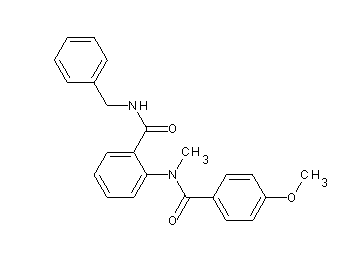 N-benzyl-2-[(4-methoxybenzoyl)(methyl)amino]benzamide