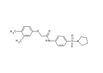 2-(3,4-dimethylphenoxy)-N-[4-(1-pyrrolidinylsulfonyl)phenyl]acetamide