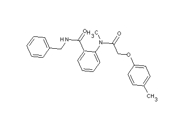 N-benzyl-2-{methyl[(4-methylphenoxy)acetyl]amino}benzamide
