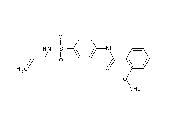 N-{4-[(allylamino)sulfonyl]phenyl}-2-methoxybenzamide - Click Image to Close