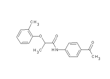 N-(4-acetylphenyl)-2-(2-methylphenoxy)propanamide