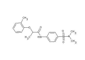 N-{4-[(dimethylamino)sulfonyl]phenyl}-2-(2-methylphenoxy)propanamide