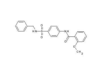 N-{4-[(benzylamino)sulfonyl]phenyl}-2-methoxybenzamide