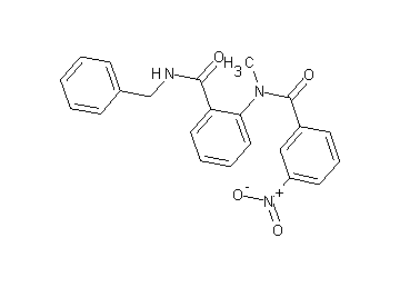 N-benzyl-2-[methyl(3-nitrobenzoyl)amino]benzamide