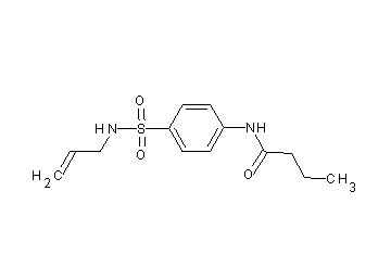 N-{4-[(allylamino)sulfonyl]phenyl}butanamide