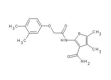 2-{[(3,4-dimethylphenoxy)acetyl]amino}-4,5-dimethyl-3-thiophenecarboxamide