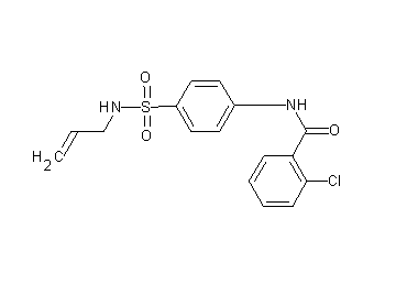 N-{4-[(allylamino)sulfonyl]phenyl}-2-chlorobenzamide