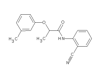 N-(2-cyanophenyl)-2-(3-methylphenoxy)propanamide