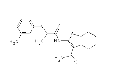 2-{[2-(3-methylphenoxy)propanoyl]amino}-4,5,6,7-tetrahydro-1-benzothiophene-3-carboxamide