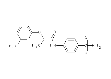 N-[4-(aminosulfonyl)phenyl]-2-(3-methylphenoxy)propanamide