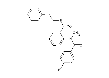 2-[(4-fluorobenzoyl)(methyl)amino]-N-(2-phenylethyl)benzamide