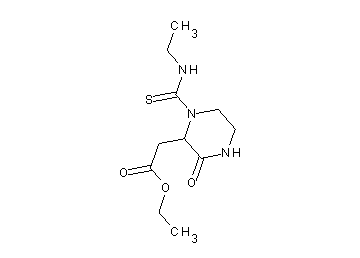 ethyl {1-[(ethylamino)carbonothioyl]-3-oxo-2-piperazinyl}acetate