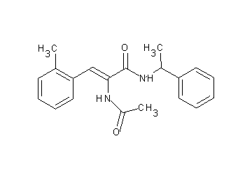 2-(acetylamino)-3-(2-methylphenyl)-N-(1-phenylethyl)acrylamide