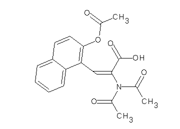 3-[2-(acetyloxy)-1-naphthyl]-2-(diacetylamino)acrylic acid